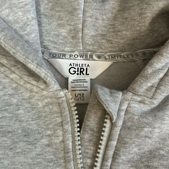 Athleta Girl All Day Half Zip Hoodie. Size L - Picture 4 of 4